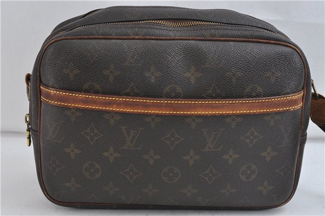 Auth Louis Vuitton Monogram Reporter PM Shoulder Cross Bag M45254 LV Junk 2355D