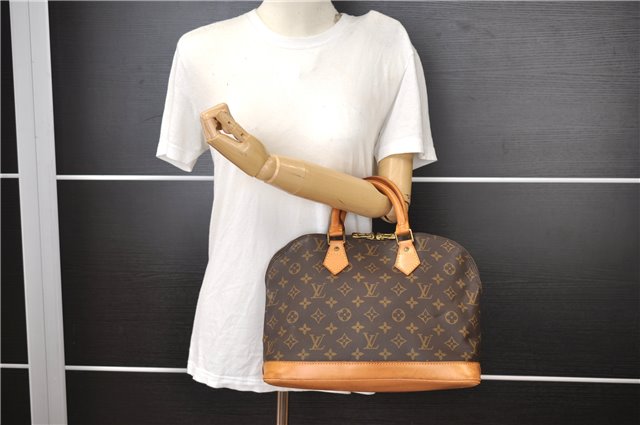 Authentic Louis Vuitton Monogram Alma Hand Bag Purse M51130 LV 2356F