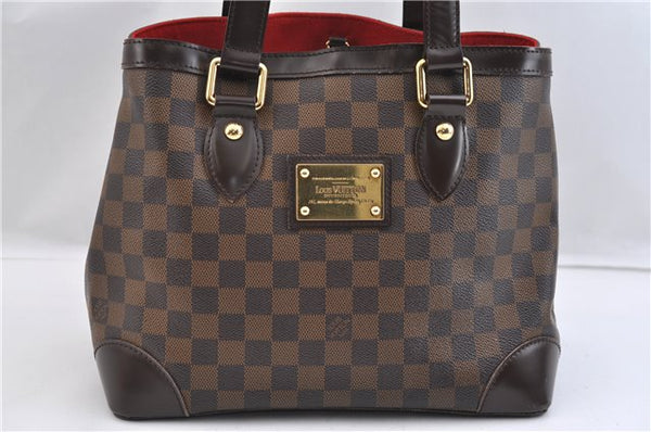 Authentic Louis Vuitton Damier Hampstead PM Shoulder Tote Bag N51205 LV 2357F