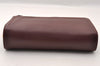 Authentic Cartier Must de Cartier Clutch Hand Bag Leather Bordeaux Red 2357I