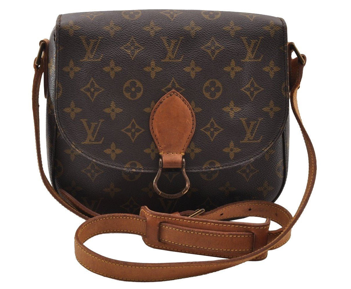Authentic Louis Vuitton Monogram Saint Cloud GM M51242 Shoulder Cross Bag 2358I