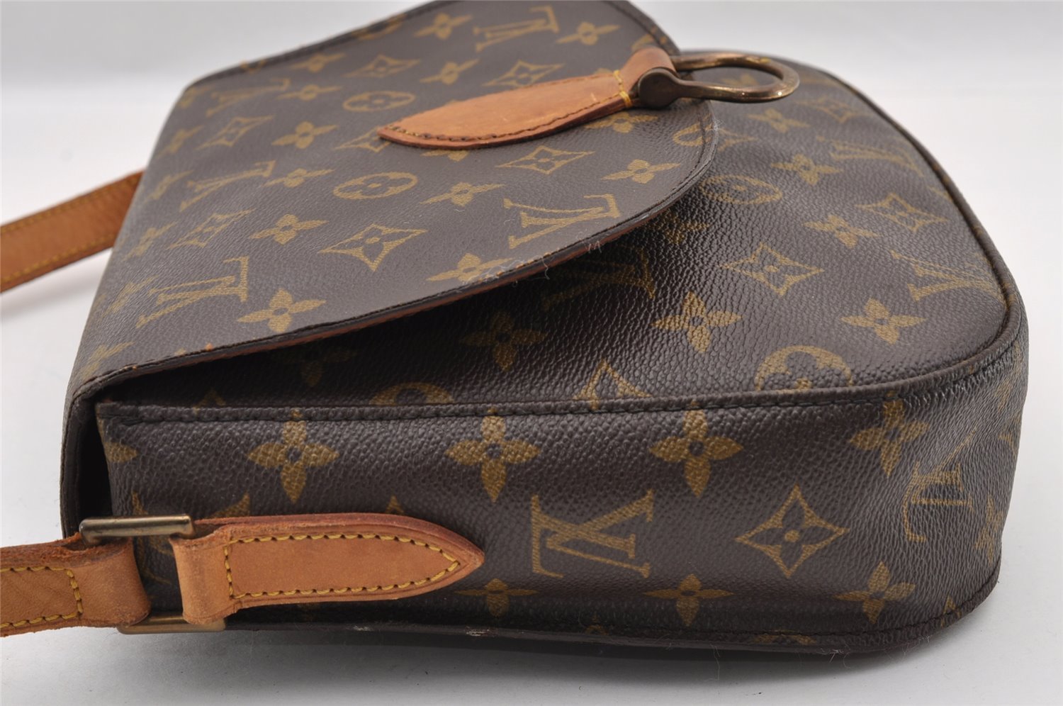 Authentic Louis Vuitton Monogram Saint Cloud GM M51242 Shoulder Cross Bag 2358I