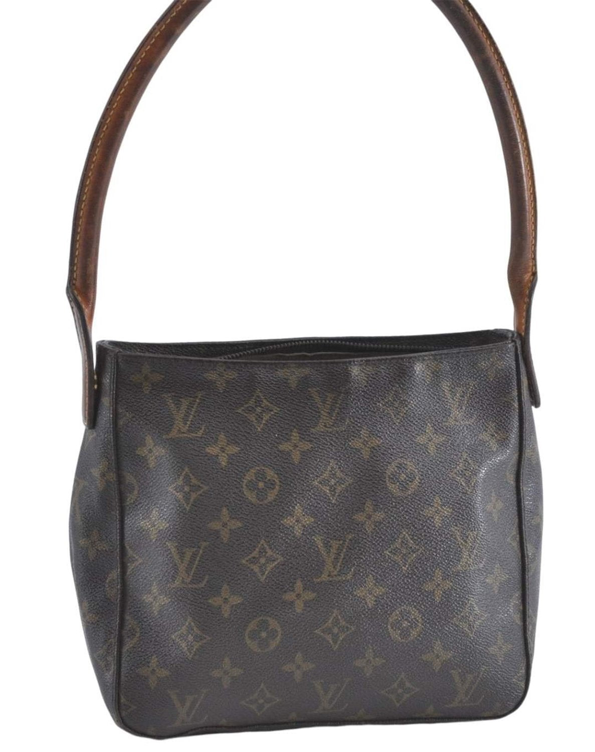 Authentic Louis Vuitton Monogram Looping MM Shoulder Bag M51146 LV Junk 2359B