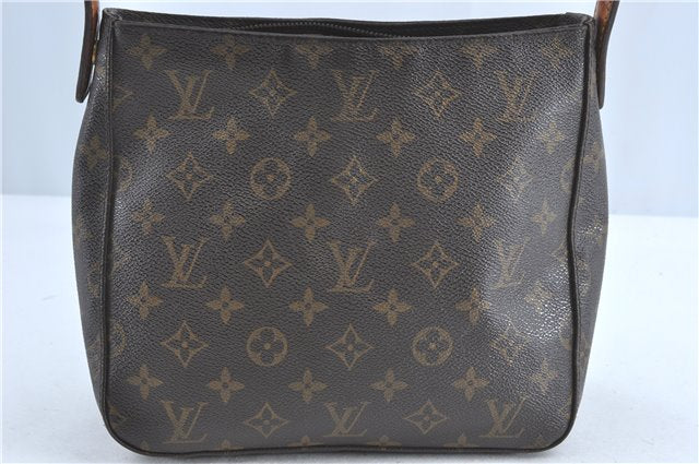 Authentic Louis Vuitton Monogram Looping MM Shoulder Bag M51146 LV Junk 2359B