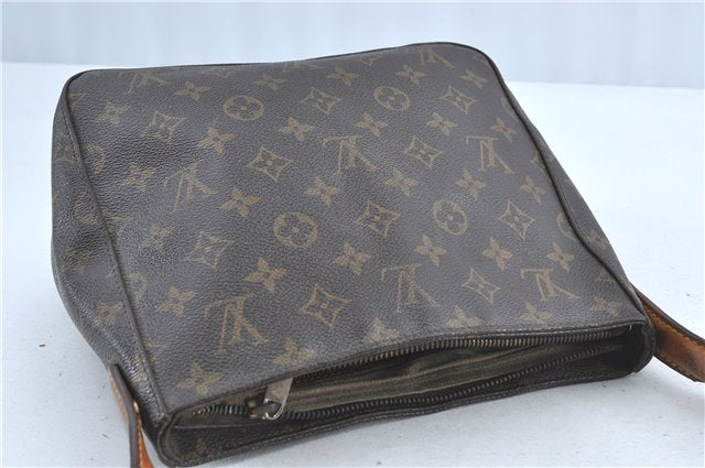 Authentic Louis Vuitton Monogram Looping MM Shoulder Bag M51146 LV Junk 2359B