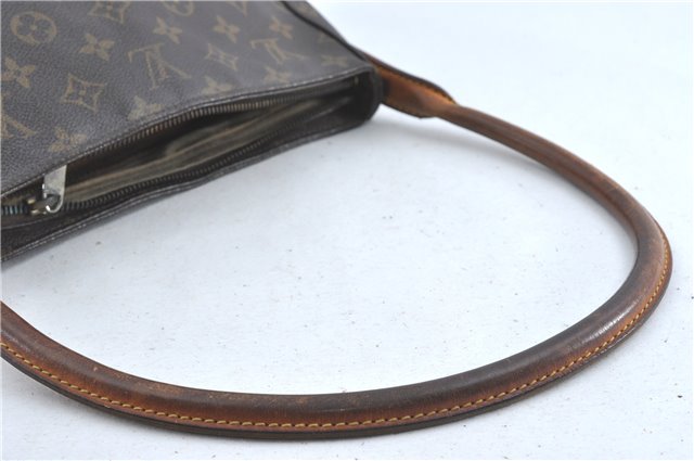 Authentic Louis Vuitton Monogram Looping MM Shoulder Bag M51146 LV Junk 2359B