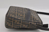 Authentic FENDI Zucca Shoulder Cross Body Bag Purse PVC Leather Brown 2359I