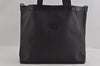 Authentic GUCCI Vintage Micro GG PVC Leather Shoulder Tote Bag Black 2360I