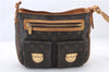 Auth Louis Vuitton Monogram Hudson GM Shoulder Cross Bag M40045 LV Junk 2361D