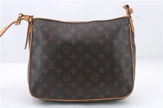 Auth Louis Vuitton Monogram Hudson GM Shoulder Cross Bag M40045 LV Junk 2361D