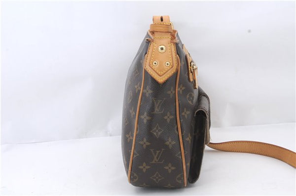 Auth Louis Vuitton Monogram Hudson GM Shoulder Cross Bag M40045 LV Junk 2361D