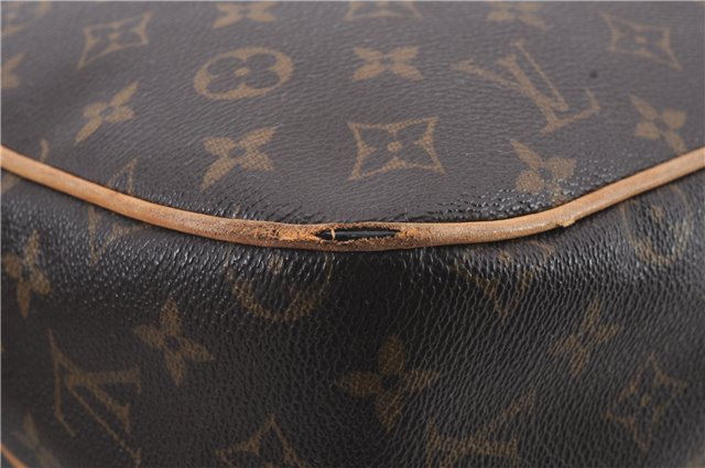 Auth Louis Vuitton Monogram Hudson GM Shoulder Cross Bag M40045 LV Junk 2361D