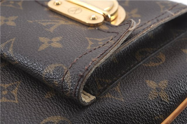 Auth Louis Vuitton Monogram Hudson GM Shoulder Cross Bag M40045 LV Junk 2361D