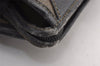Authentic FENDI Pequin Clutch Hand Bag Purse PVC Leather Brown Black Junk 2362I