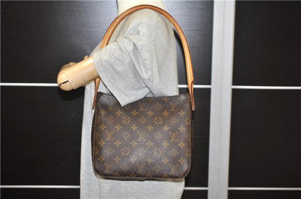 Authentic Louis Vuitton Monogram Looping MM Shoulder Bag M51146 LV 2364F