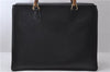 Authentic GUCCI Bamboo 2Way Shoulder Tote Bag Leather Black 2367D