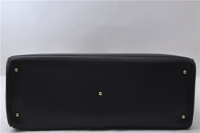 Authentic GUCCI Bamboo 2Way Shoulder Tote Bag Leather Black 2367D