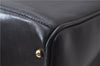 Authentic GUCCI Bamboo 2Way Shoulder Tote Bag Leather Black 2367D