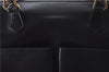 Authentic GUCCI Bamboo 2Way Shoulder Tote Bag Leather Black 2367D