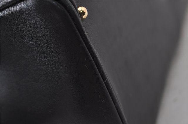 Authentic GUCCI Bamboo 2Way Shoulder Tote Bag Leather Black 2367D