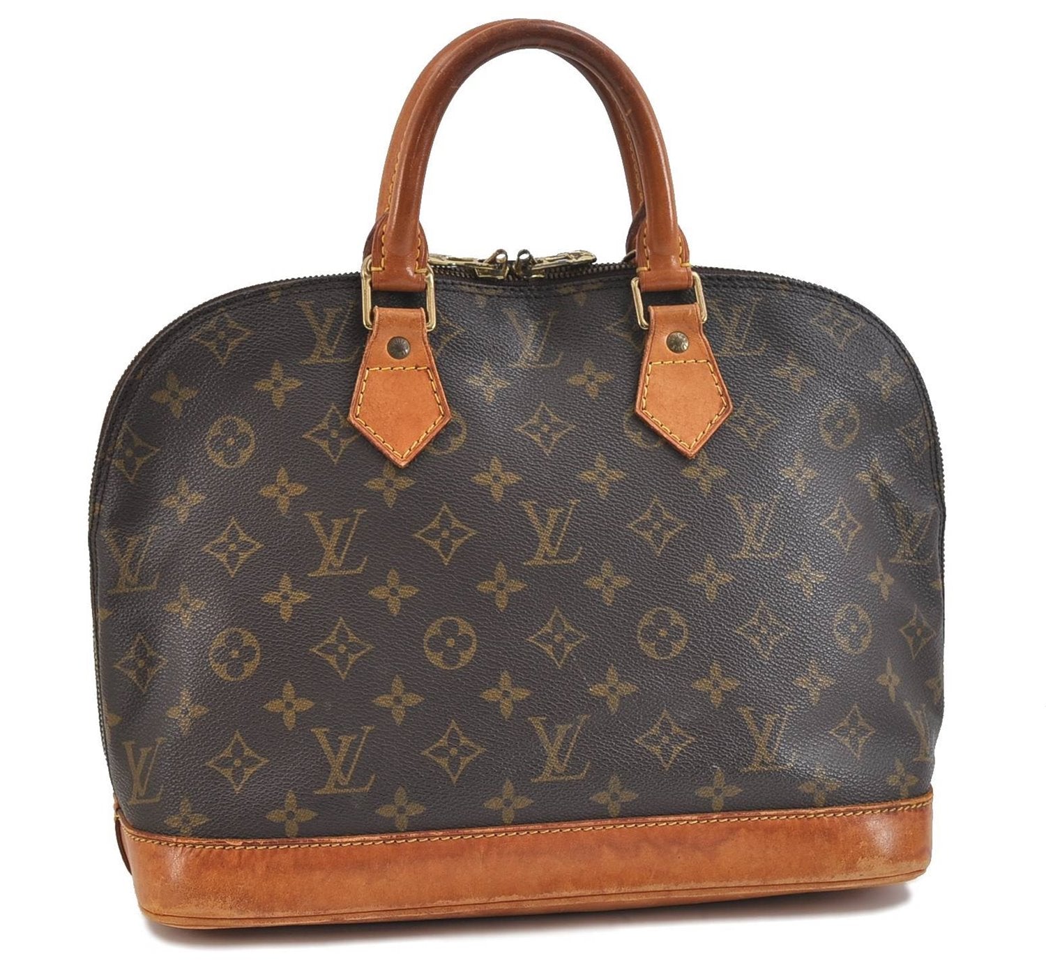 Authentic Louis Vuitton Monogram Alma Hand Bag M51130 LV 2368D