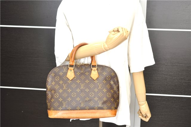 Authentic Louis Vuitton Monogram Alma Hand Bag M51130 LV 2368D