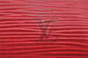 Authentic Louis Vuitton Epi Dauphine Cosmetic Pouch Red M48447 LV 2368I