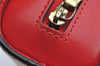 Authentic Louis Vuitton Epi Dauphine Cosmetic Pouch Red M48447 LV 2368I