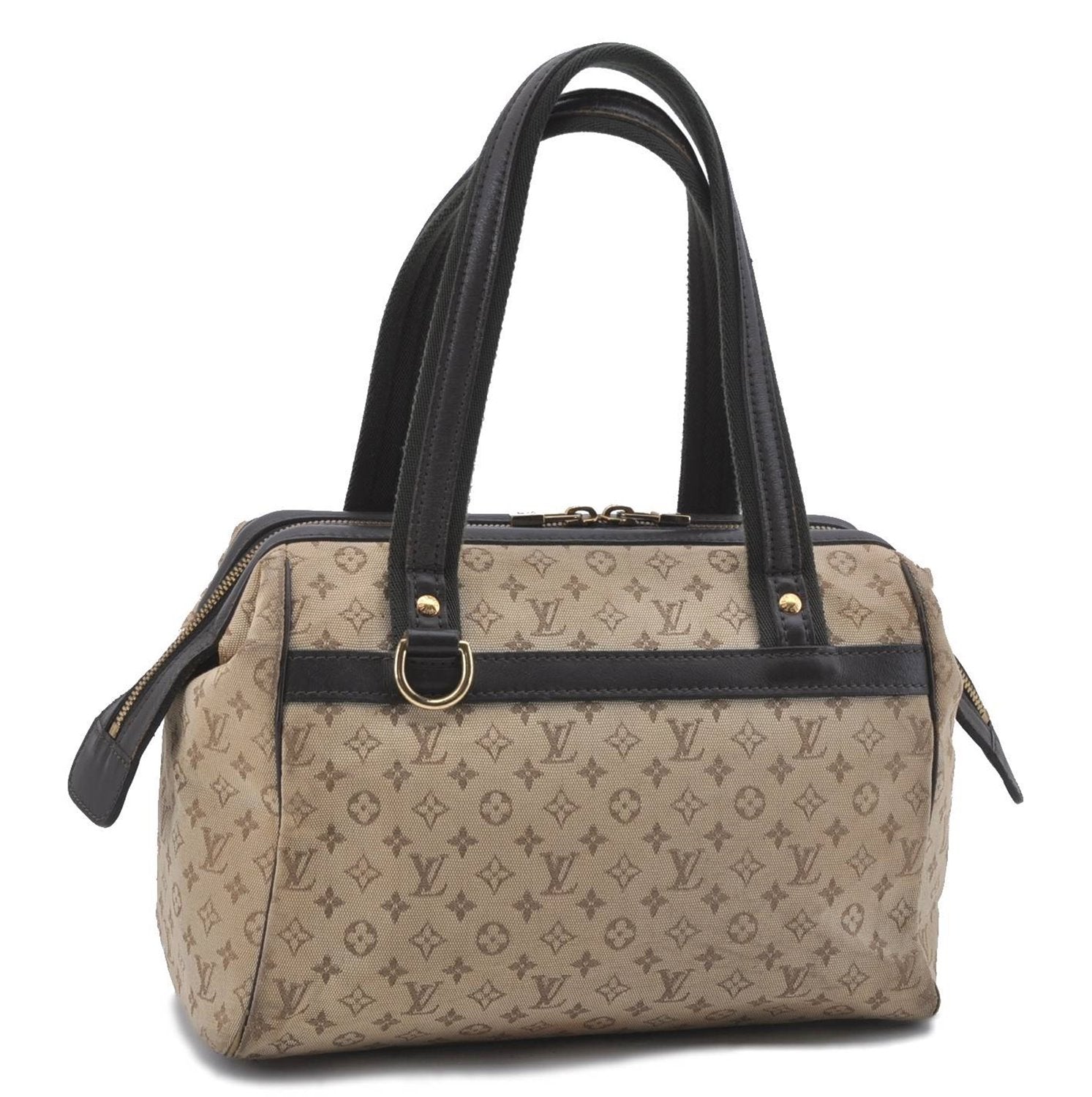 Auth Louis Vuitton Monogram Mini Josephine PM Hand Bag M92215 Khaki Beige 2369D