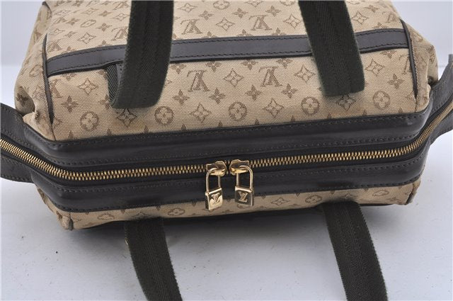 Auth Louis Vuitton Monogram Mini Josephine PM Hand Bag M92215 Khaki Beige 2369D