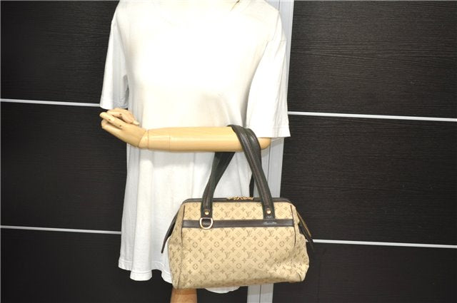 Auth Louis Vuitton Monogram Mini Josephine PM Hand Bag M92215 Khaki Beige 2369D