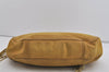 Authentic MIU MIU 2Way Shoulder Hand Tote Bag Suede Yellow 2370I