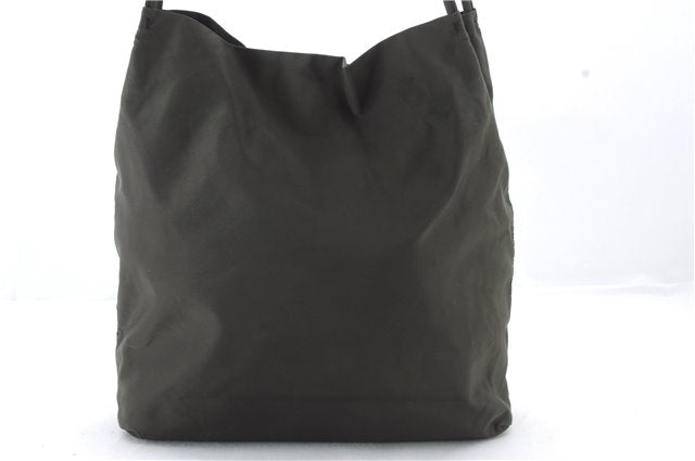 Authentic PRADA Nylon Shoulder Tote Bag Khaki Green 2371D