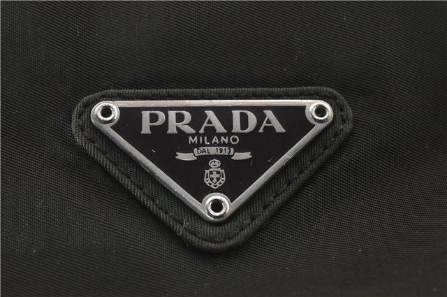 Authentic PRADA Nylon Shoulder Tote Bag Khaki Green 2371D