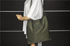 Authentic PRADA Nylon Shoulder Tote Bag Khaki Green 2371D