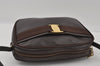 Authentic Salvatore Ferragamo Vara Shoulder Cross Body Bag Leather Brown 2372I