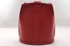 Authentic Louis Vuitton Epi Cluny Shoulder Bag Purse Red M52257 LV 2374I