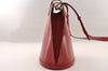 Authentic Louis Vuitton Epi Cluny Shoulder Bag Purse Red M52257 LV 2374I