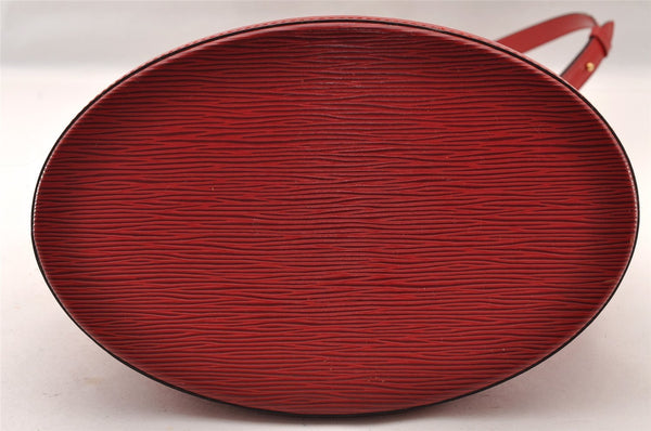 Authentic Louis Vuitton Epi Cluny Shoulder Bag Purse Red M52257 LV 2374I