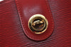 Authentic Louis Vuitton Epi Cluny Shoulder Bag Purse Red M52257 LV 2374I