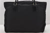 Authentic PRADA Nylon Leather Shoulder Tote Bag Black 2375D