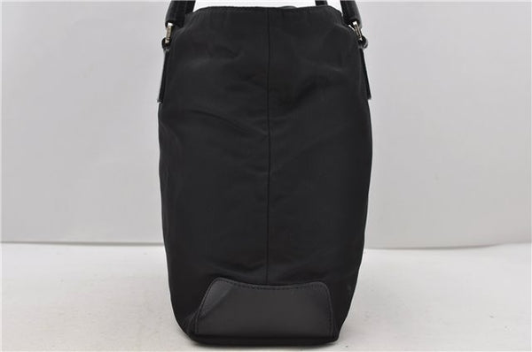 Authentic PRADA Nylon Leather Shoulder Tote Bag Black 2375D