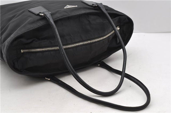Authentic PRADA Nylon Leather Shoulder Tote Bag Black 2375D