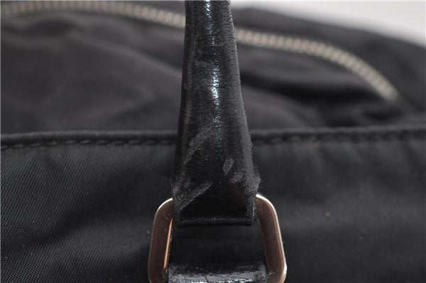 Authentic PRADA Nylon Leather Shoulder Tote Bag Black 2375D