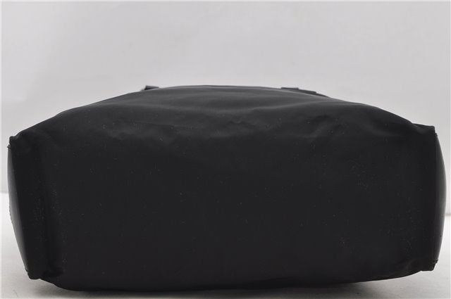 Authentic PRADA Nylon Leather Shoulder Tote Bag Black 2375D