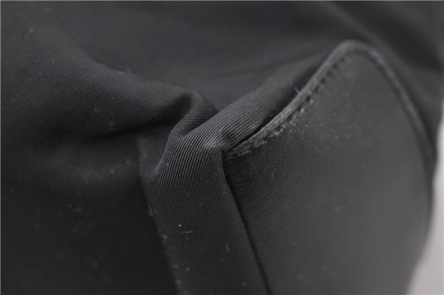 Authentic PRADA Nylon Leather Shoulder Tote Bag Black 2375D