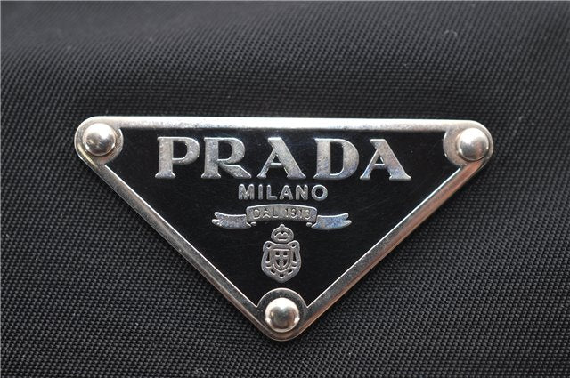 Authentic PRADA Nylon Leather Shoulder Tote Bag Black 2375D