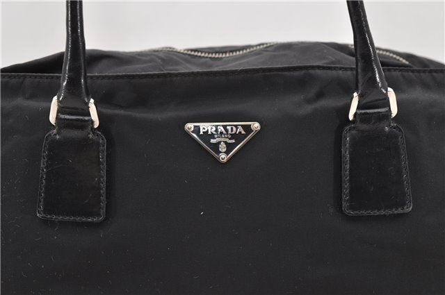 Authentic PRADA Nylon Leather Shoulder Tote Bag Black 2375D