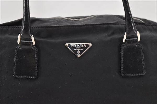 Authentic PRADA Nylon Leather Shoulder Tote Bag Black 2375D