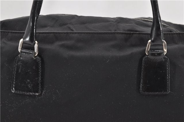 Authentic PRADA Nylon Leather Shoulder Tote Bag Black 2375D